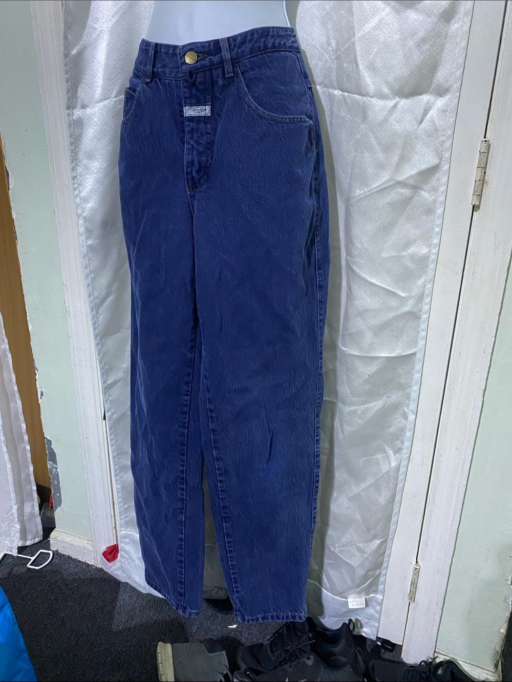VTG 90’s/00’s Marithe + François Gibraud High-Rise Straight Leg Jeans -Navy Blue